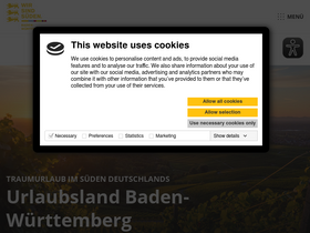 'tourismus-bw.de' screenshot