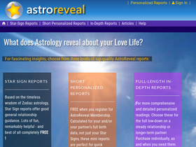 'astroreveal.com' screenshot