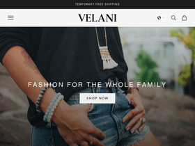 Velani homepage screenshot