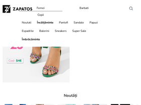 'zappatos.ro' screenshot