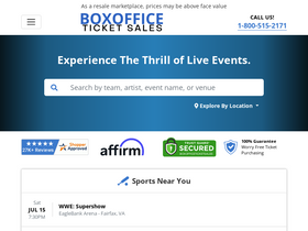 'boxofficeticketsales.com' screenshot