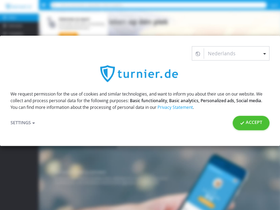 'turnier.de' screenshot