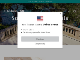 THE RESORT CO website screenshot