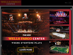 'wellsfargocenterphilly.com' screenshot