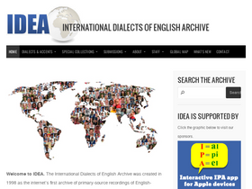 'dialectsarchive.com' screenshot