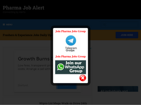 'pharmajobalert.in' screenshot