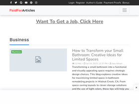 'paidforarticles.com' screenshot