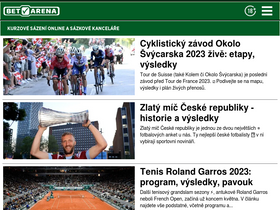 'betarena.cz' screenshot