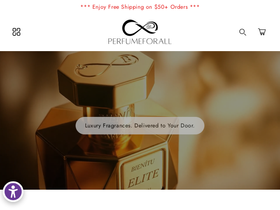 Perfumeforall homepage screenshot