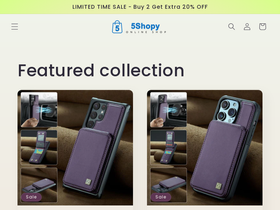5Shopy homepage screenshot