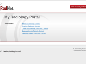 'myradportal.com' screenshot