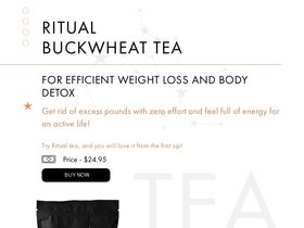 theritualtea.com homepage screenshot