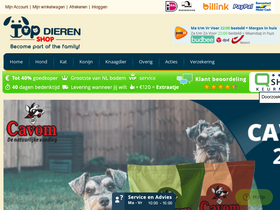 'topdierenshop.nl' screenshot