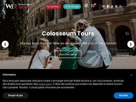 'walksinsiderome.com' screenshot