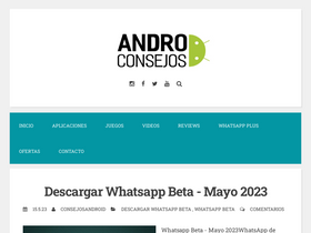 'androconsejos.com' screenshot