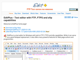'editplus.com' screenshot