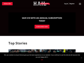 'hailvarsity.com' screenshot