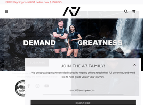 a7collab.com homepage screenshot
