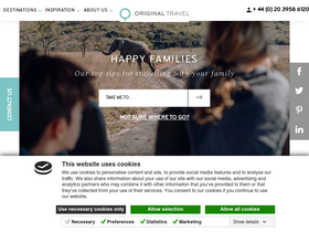'originaltravel.co.uk' screenshot