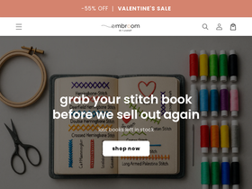 Embroom homepage screenshot