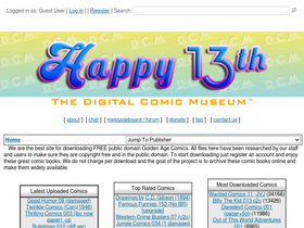 'digitalcomicmuseum.com' screenshot