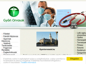 'gyoriorvosok.hu' screenshot