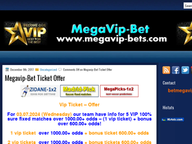 'megavip-bet.com' screenshot