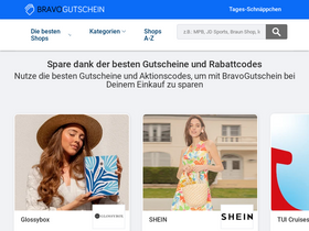 'bravogutschein.de' screenshot