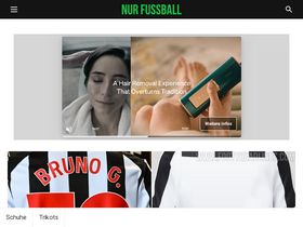 'nurfussball.com' screenshot