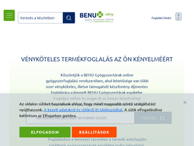 'benuveny.hu' screenshot