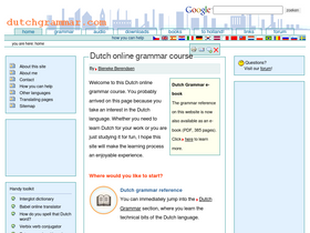 'dutchgrammar.com' screenshot