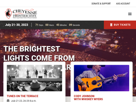 'cfdrodeo.com' screenshot