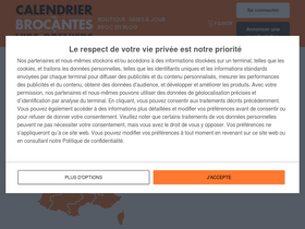 'calendrier-des-brocantes.com' screenshot