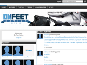 'onfeetnation.com' screenshot
