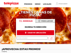 'telepizza.cl' screenshot