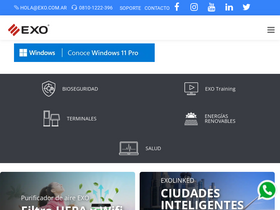 'exo.com.ar' screenshot