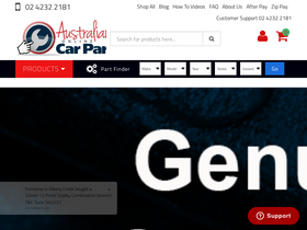 'australianonlinecarparts.com.au' screenshot