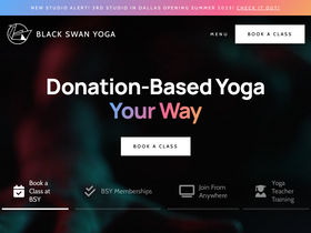 'blackswanyoga.com' screenshot