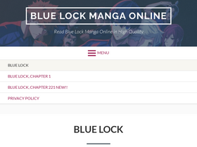 'bluelockchapters.com' screenshot