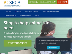 'spca.bc.ca' screenshot