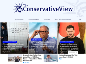 'theconservativeview.com' screenshot