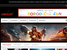 'cineplexx.me' screenshot