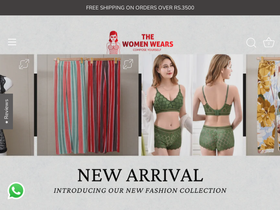 thewomenwears.com homepage screenshot