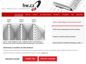 'hw.cz' screenshot