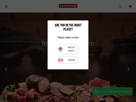 leadfoods.com homepage screenshot