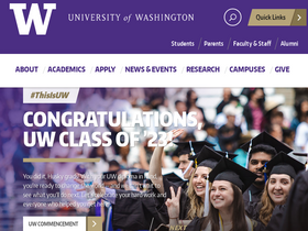 'divminor.washington.edu' screenshot