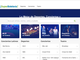 'superboleteria.com' screenshot
