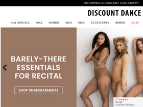 'discountdance.com' screenshot