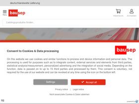 'bausep.de' screenshot