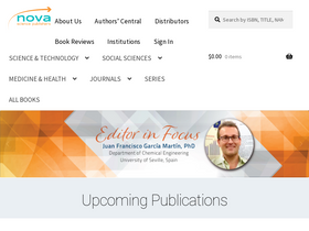 'novapublishers.com' screenshot